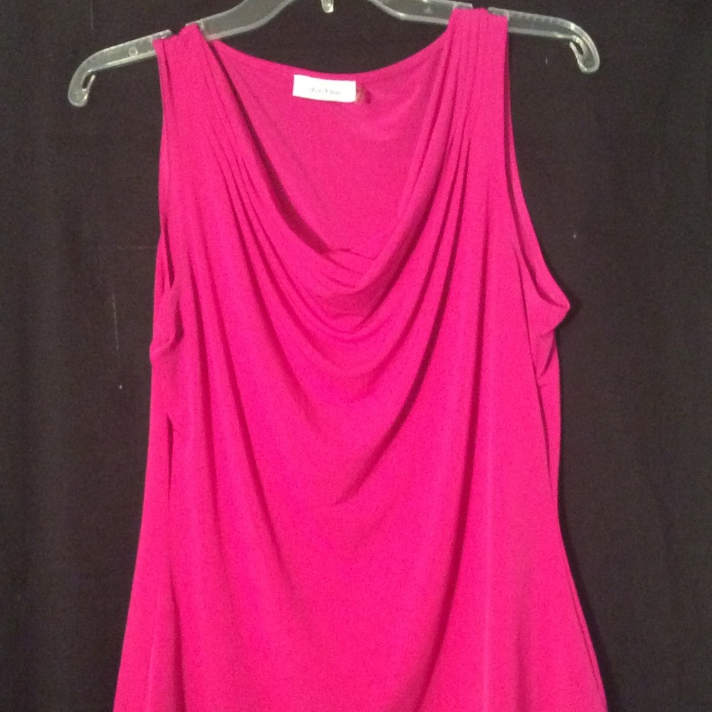 Calvin Klein scoop neck pink shell